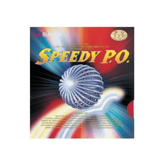 Butterfly Speedy P.O. Table Tennis Rubber Coming Soon from Tees Sport UK