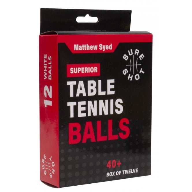 Sure Shot Matthew Syed Indoor Table Tennis Balls