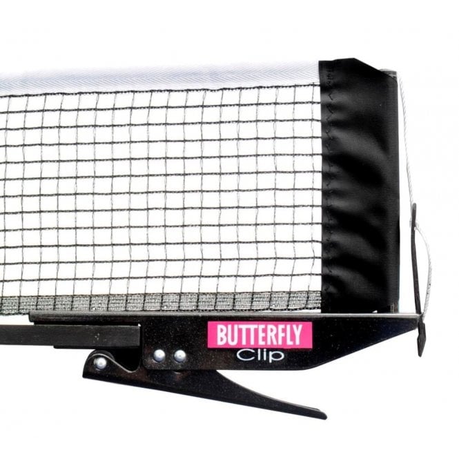 Butterfly Clip Table Tennis Net & Post Set