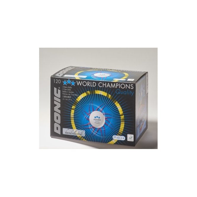 Donic P40+ 3* Table Tennis Balls (box of 120)