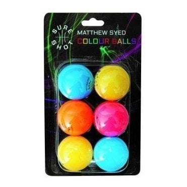 Sureshot Matthew Syed Colour Ball - Pack of 6