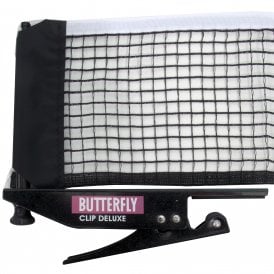 Butterfly Clip Deluxe Table Tennis net and posts