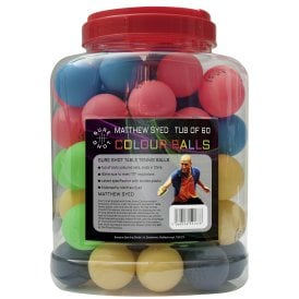 Sure Shot Matthew Syed Colour Balls - Barrel Of 60